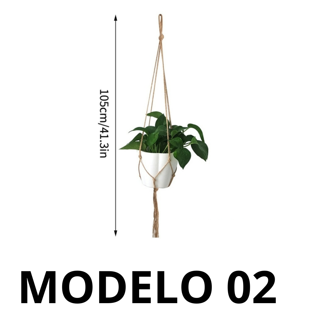 Pendente Planta Jardim Corda de Vasos